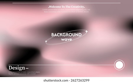 Abstract pink wave background. Light and dark combination. Design poster, cover, banner, pamphlet, card, gift card, web, etc.