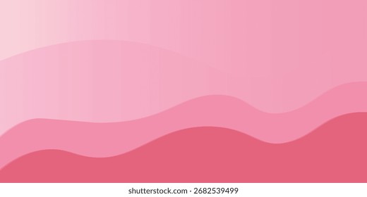 Abstract pink wave background, minimal sea waves design. Vector illustration,eps 10