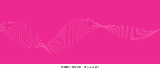 Abstract Pink Wave Background with Modern Design