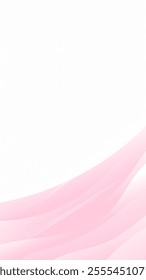 Abstract Pink Wave Background Soft, Elegant, Curvy, Gentle, Flowing, 