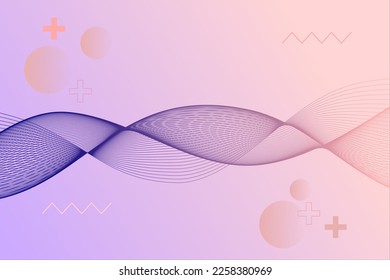Abstract pink wave background texture