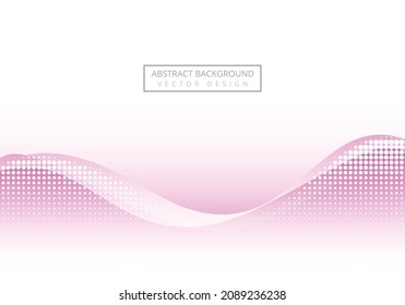 Abstract pink wave background vector design illustration