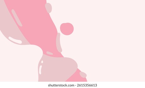 abstract pink wave fluid background vector design