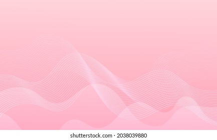 Abstract pink wave geometric background. Modern background design. gradient color. Fluid shapes composition. Fit for presentation design. website, basis for banners, wallpapers, brochure, posters
