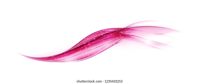 Abstract Pink Wave on  Background. Vector Illustration. EPS10