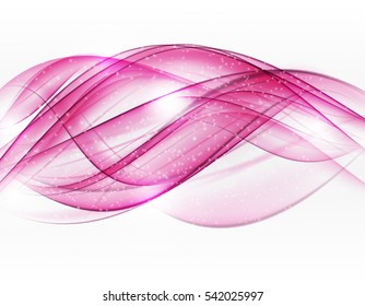 Abstract Pink Wave on  Background. Vector Illustration. EPS10