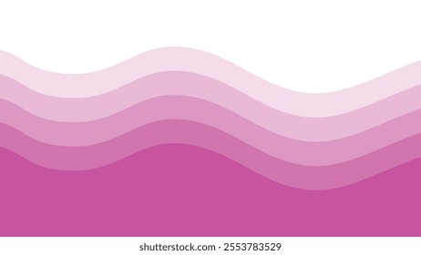 Abstract pink wave smooth element design for backdrop or presentation