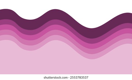 Abstract pink wave smooth element design for backdrop or presentation