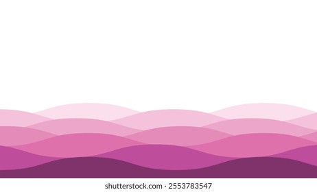 Abstract pink wave smooth element design for backdrop or presentation