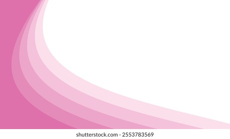 Abstract pink wave smooth element design for backdrop or presentation