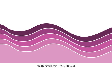 Abstract pink wave smooth element design for backdrop or presentation