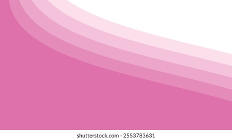 Abstract pink wave smooth element design for backdrop or presentation