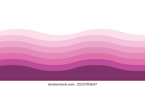 Abstract pink wave smooth element design for backdrop or presentation