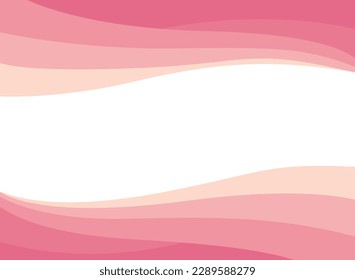 Abstract pink wave and space to put text vector illustration design white background color geometric creative for business banner, poster, flyer, card, cover
