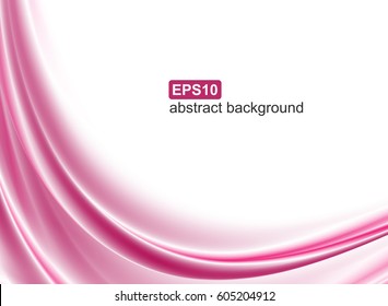 Abstract pink waves background.