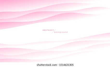 Abstract pink waves background. Pink background for valentine day.
