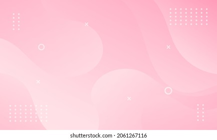 Abstract pink waves geometric background. Modern background design. gradient color. Fluid shapes composition. Fit for presentation design. website, banners, wallpapers, brochure, posters