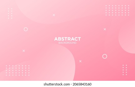 Abstrakte rosafarbene Wellen, geometrischer Hintergrund. Modernes Hintergrunddesign. Farbverlauf-Farbe. Zusammensetzung der flüssigen Formen. Geeignet für Präsentationsdesign. Website, Banner, Wallpaper, Broschüre, Poster