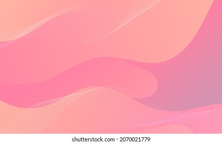 Abstract Pink waves geometric background. Modern background design. gradient color. Fluid shapes composition. Fit for presentation design. website, banners, wallpapers, brochure, posters