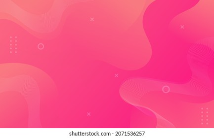 Resumen Fondo geométrico de las ondas rosadas. Diseño de fondo moderno. color de gradiente. Composición de formas fluidas. Apto para el diseño de la presentación. sitio web, carteles, fondos de pantalla, folleto, carteles