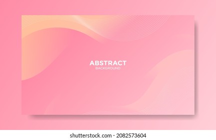Abstract Pink waves geometric background. Modern background design. gradient color. Fluid shapes composition. Fit for presentation design. website, banners, wallpapers, brochure, posters