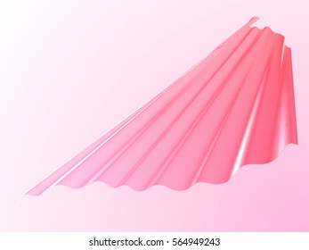 Abstract pink waves on a pink background, abstract rose lines, vector illustration