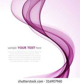Abstract pink waves on white
