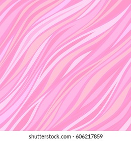 Abstract pink waves. Strips abstract background. Vector illustration.