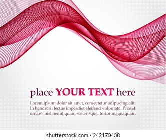 Abstract pink wavy background