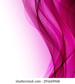 Abstract pink wavy background