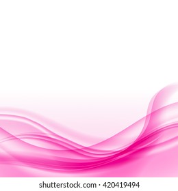 Abstract pink wavy background