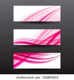 Abstract pink wavy background