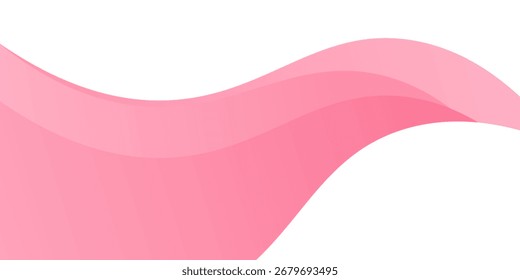 Abstract pink wavy background. Modern trendy design in vector illustration