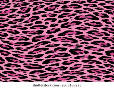Abstract pink wavy leopard cheetah skin pattern design background. Animal print wildlife fur skin design illustration for web, home decor, fashion, surface, graphic design