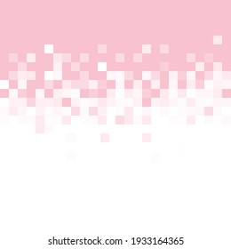 Abstract Pink White Background With Mesh Of Squares.pixel Stye.