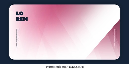 Abstract Pink and White Banner, Background, Poster or Landing Page Design, Multi Purpose Template