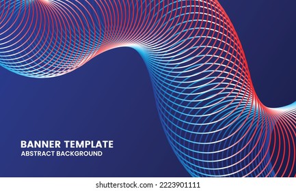 Abstract pink white Blue line background illustration template