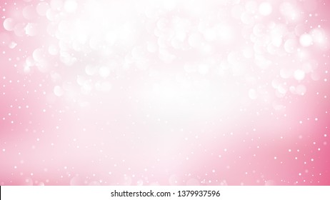 Abstract Pink and White Blur Lights Background