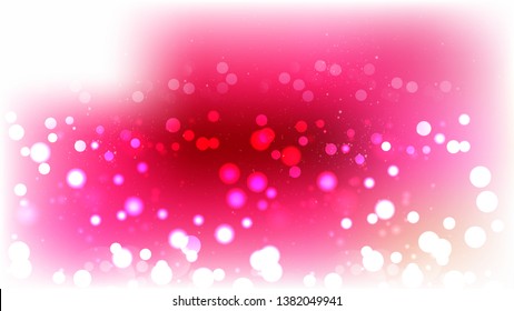 Abstract Pink and White Bokeh Background