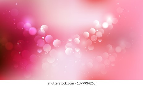Abstract Pink and White Bokeh Defocused Lights Background