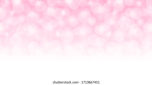 abstract pink white bokeh soft for background, pink light with bokeh backgrounds banner ad, glowing pink bright shine blurred, defocused bokeh glitter pink soft color for backdrop and wallpaper