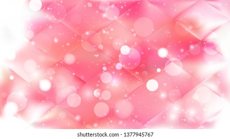 Abstract Pink and White Defocused Lights Background Design