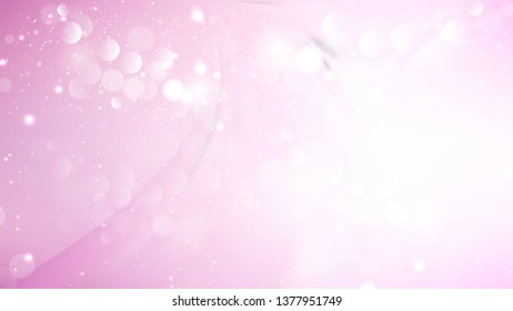 Abstract Pink and White Defocused Lights Background