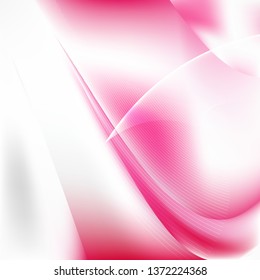 Abstract Pink and White Flow Curves Background
