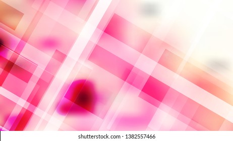 Abstract Pink and White Geometric Shapes Background