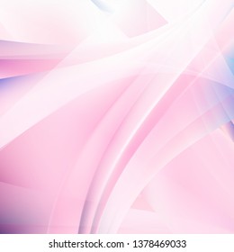 Abstract Pink and White Graphic Background