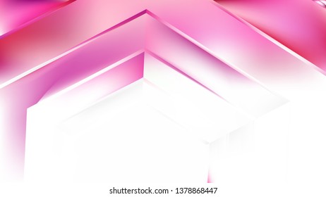 Abstract Pink and White Graphic Background