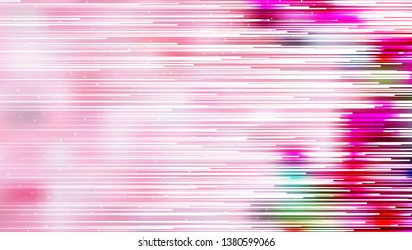 Abstract Pink and White Horizontal Lines Background