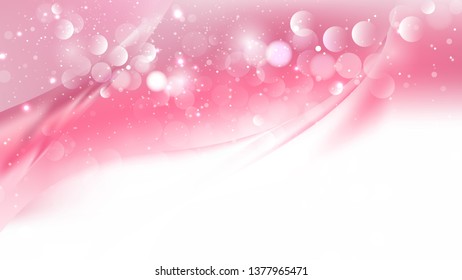 Abstract Pink and White Lights Background