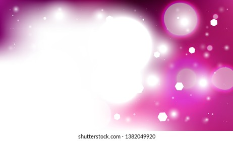 Abstract Pink and White Lights Background Vector Illustration